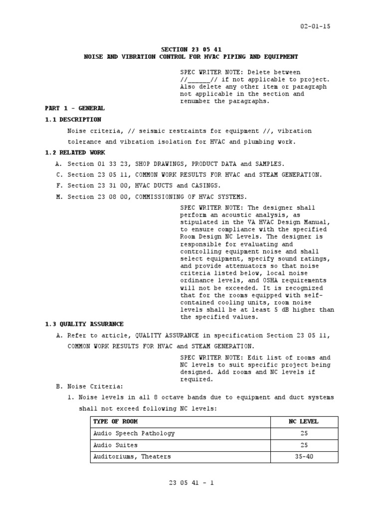 Noise and Vibration Control For Hvac Piping and Equipment PDF Duct