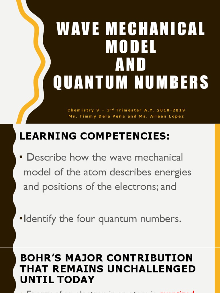 Quantum Numbers and Atomic Model | PDF | Atomic Orbital | Energy Level
