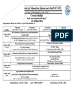 International Centre For Information Systems and Audit (I: Course Schedule