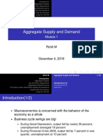 Aggregate Supply and Demand: Rohit M