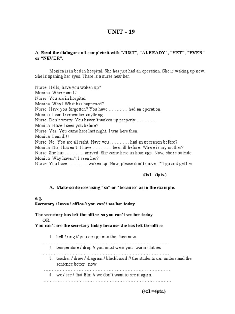 Unit 19 | PDF | Language Arts & Discipline | Home & Garden