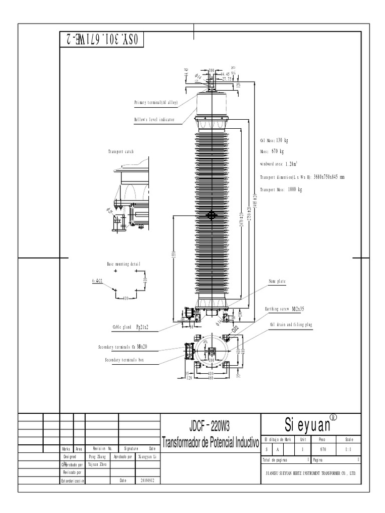 Inductive Potential Transformer Specs | PDF | Nature