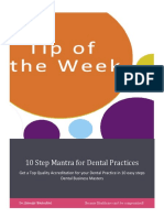 10 Step Mantra For Dental Practices
