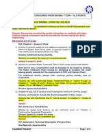 1.clarifications Required From Sinoma - OLD PENDING POINTS