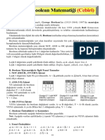 Bölüm2 - Boolean Matematiği (Cebiri)