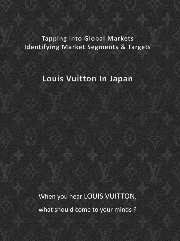 Louis Vuitton's Strategy in Japan | PDF | Luxury Goods | Online Shopping
