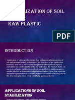 Stabilization of Soil Using Raw Plastic: by Hariprapann Goswami Betn1ce17009 B'tech Civil 4 Sem