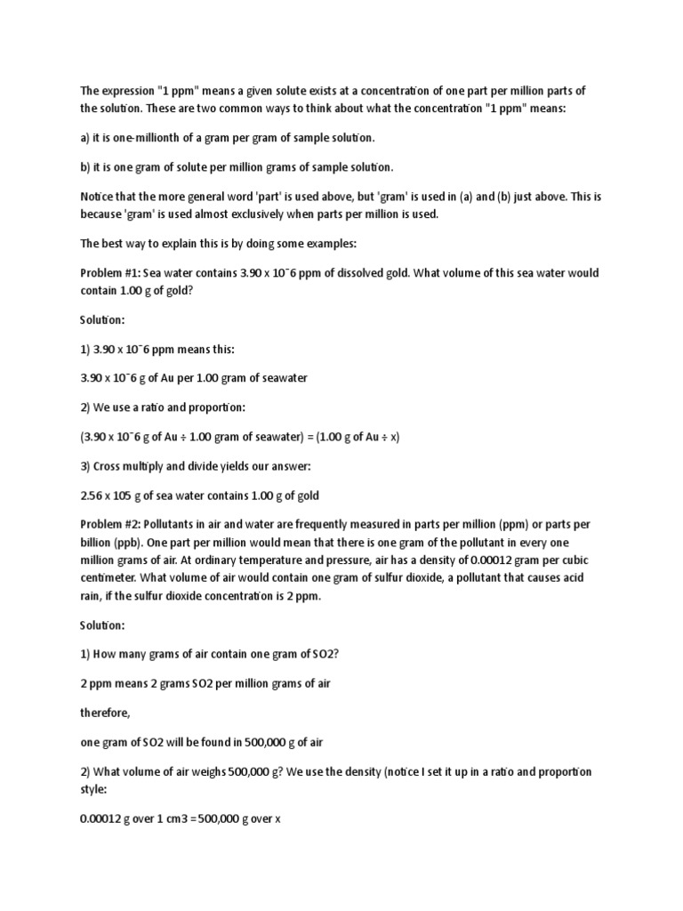 Molality Practice Questions | PDF | Molar Concentration | Parts Per ...