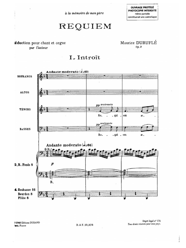 Durufle Requiem PDF