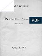 Boulez - Piano Sonata No. 1