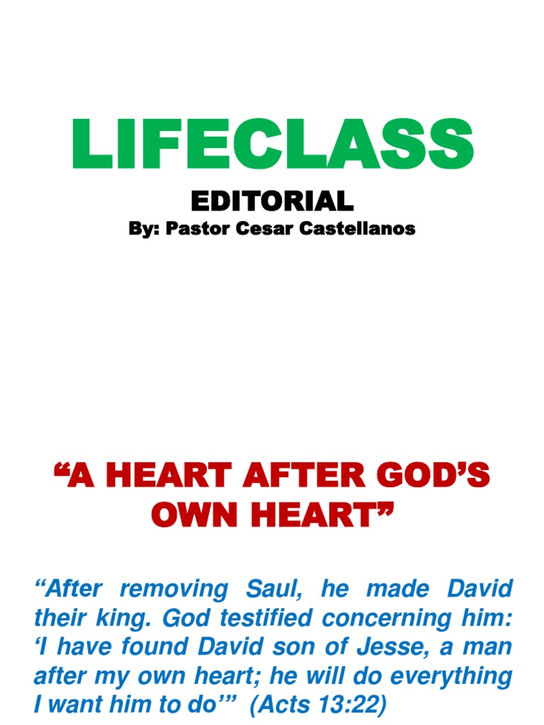 LifeClass G12 Week 1 Overview | PDF | David | Soul