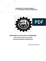 Electrical Machine-II Laboratory Manual B.Tech, 3 Yr, 5 Semester, Electrical Engg. Dept