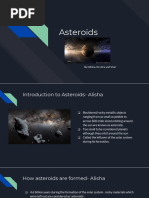 Asteroids: By:Alisha, Krutica and Veer