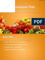 Various Vegetables 01 PPT Template