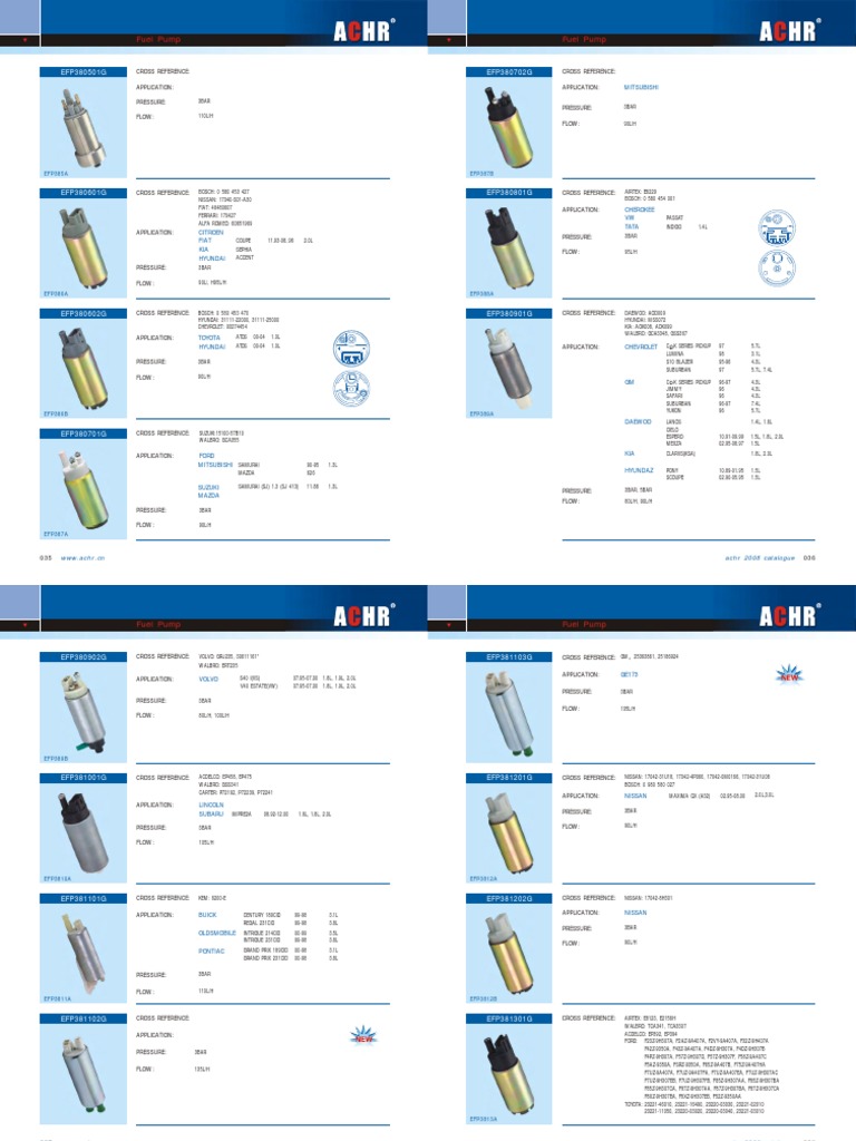 Electric Fuel Pump ts16949 Iso14001 2 PDF | PDF | Pickup