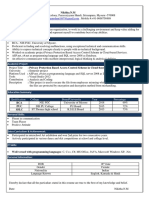 Objective:: Qualification College Board/University Year Percentage