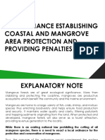 Proposed Ordinance For The Protection of Mangroves