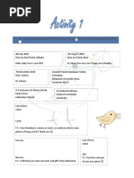 A. Arrange These Paragraphs Into Three Letters, Then Put Each Letter Into The Template Given Below!