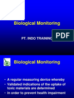 Biological Monitoring: Pt. Indo Training