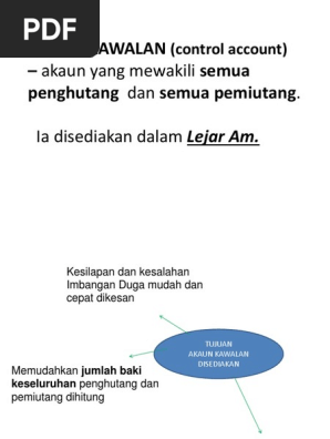 Akaun Kawalan Bhg 1 Control Account Pdf