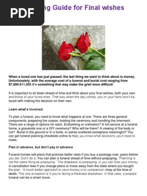 funeral checklist