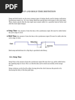 Setup and Hold Time Definition PDF