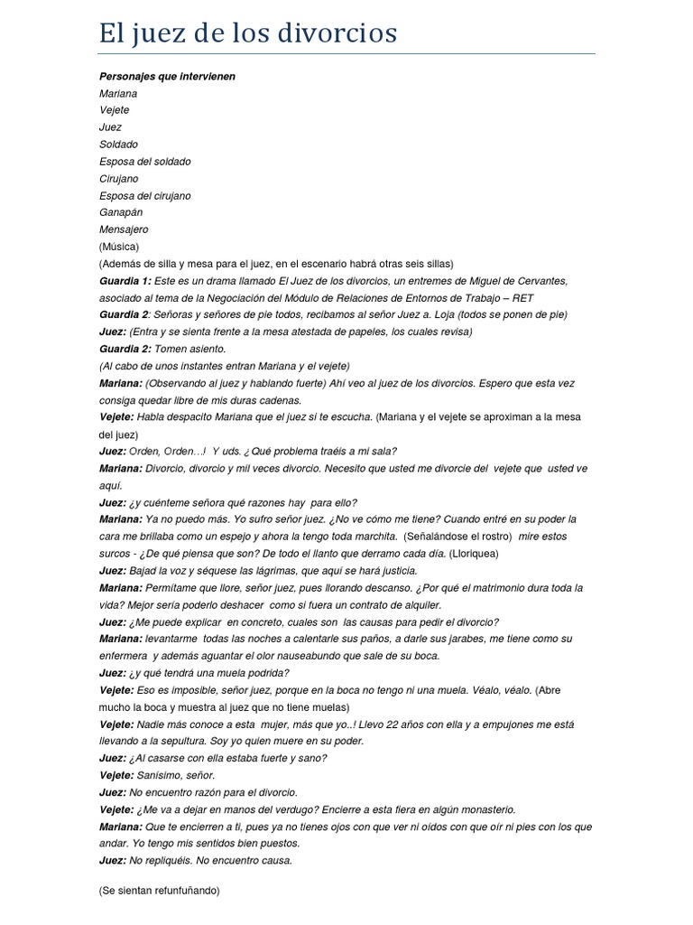 El Juez de Los Divorcios PDF Divorcio