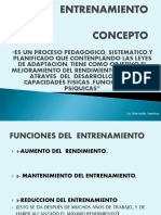 Entrenamiento - Conceptos. Prnicipios 2015