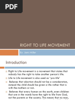 Right To Life Movement Powerpoint