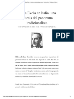 Julius Evola en Italia - Una Sintesis De... Tradicionalista - Biblioteca Evoliana