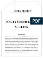 State Under Afghan Rule (History Project)