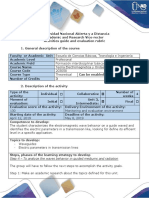 Activities Guide and Evaluation Rubric - Step 4 - To Analyze the Waves Behavior in Guided Mediums and Radiation