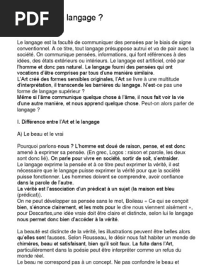 L Art Est Il Un Langage Pdf Beaute Symboles