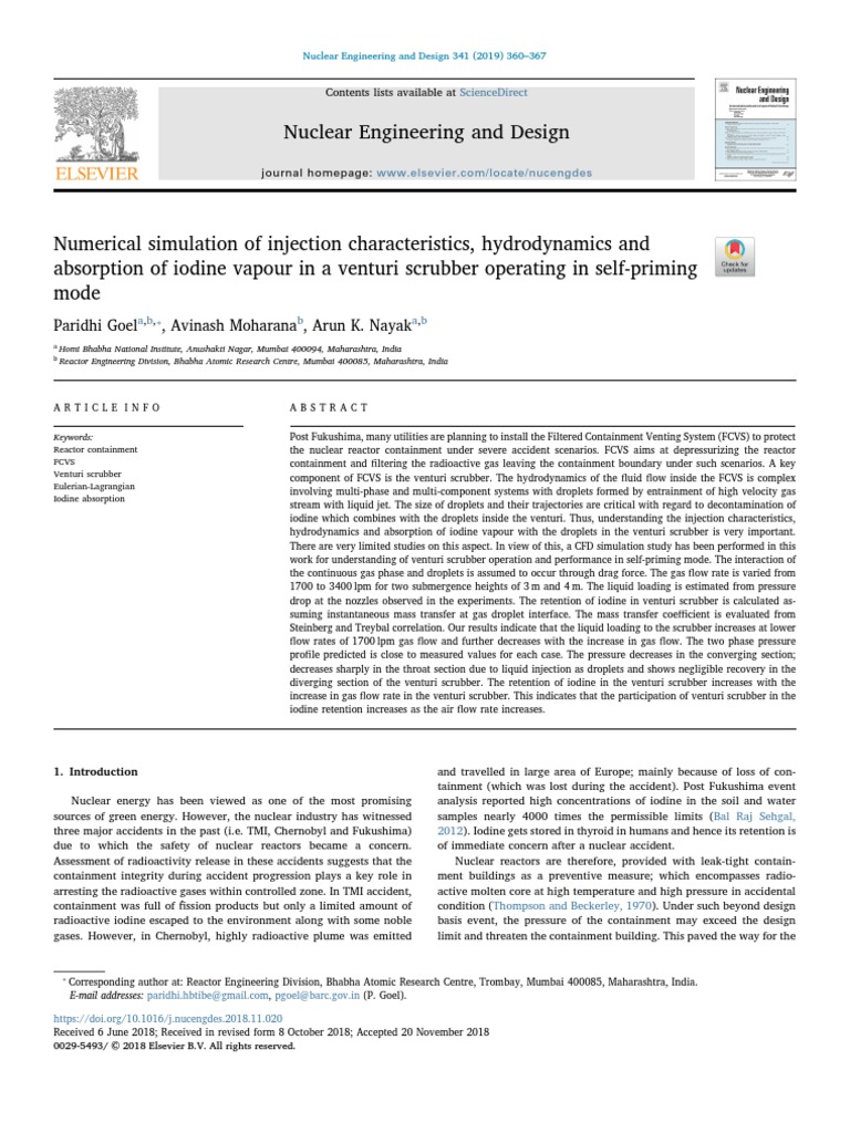 Numerical Simulation of Injection Characteristics, Hydrodynamics and ...