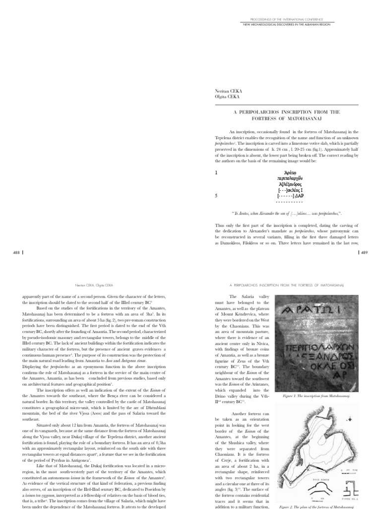 A Peripolarchos Inscription From Fortres PDF | PDF | Ancient Greece ...