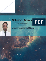 Solutions Manual: Mohammadesmail Nikfar