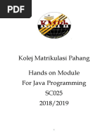 Hands On Module PDF