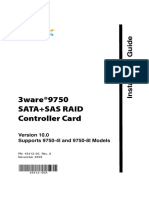 3ware®9750 Sata+Sas Raid Controller Card: Supports 9750-4I and 9750-8I Models