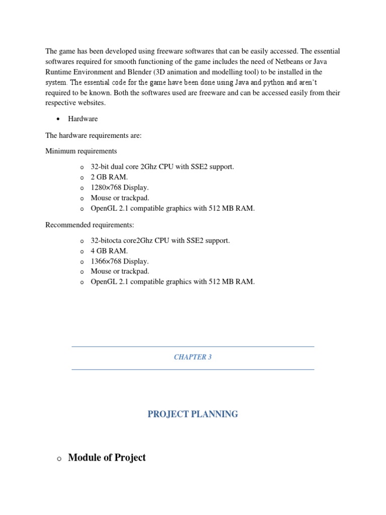 Game Development Hardware Specs | PDF | Games & Activities | Computers