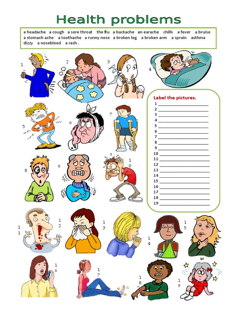 Common Ailments and Symptoms List | PDF | Symptoms And Signs ...