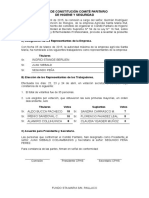 Constitución del Comité Paritario de Higiene y Seguridad de la empresa Agrícola Santa María Rut