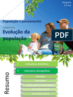 População e indicadores demográficos