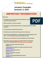 Student Version Exam Timetable S2 2010 12Oct