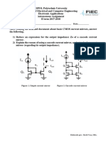 ESPOL Polytechnic University CMOS Current Mirrors Assignment