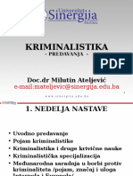  Kriminalistika Predavanja