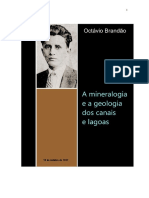 Octávio Brandão. A mineralogia e a geologia dos canais e lagoas.