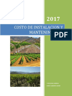 Costo de Instalacion y Mantenimiento