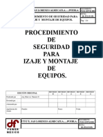 Procedimiento de Izaje y Montaje