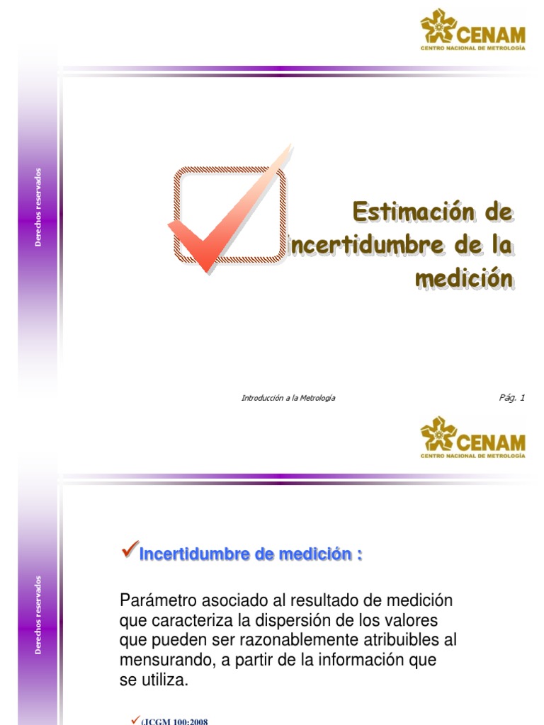 Estimación de Incertidumbre en Medición | PDF | Metrología | Teoría de ...