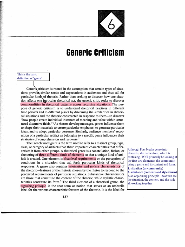 Understanding Generic Criticism | PDF | Rhetoric | Genre